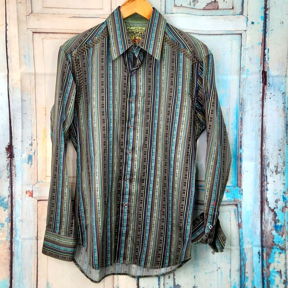 Robert Graham Embroidered Button Down Shirt